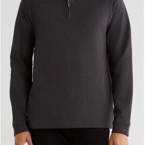 14th & Union Men’s Black Quarter-Zip Sweater